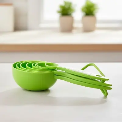 Picture of Measurement Cup Set (with 8 Pieces)- Green Colour