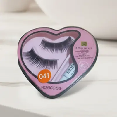Picture of Bonjour Artificial or False Eyeleshes with Glue- 1 Pair