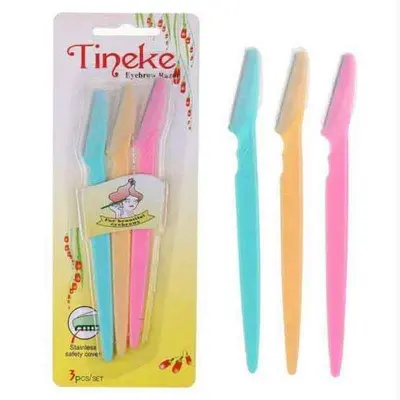 Picture of Eyebrow Razors Facial Hair Remover Shaver Trimmer Shaper for Women - 3Pcs  neew