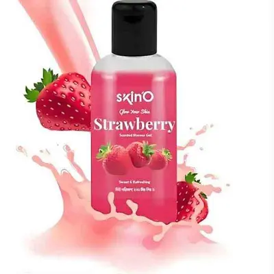 Picture of skinO Strawberry Scented Shower Gel - 220ml to all skin type neew