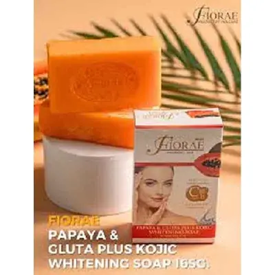 Picture of FIORAE PAPAYA & GLUTA PLUS KOJIC WHITENING SOAP -165gm (Made in Thailand) 2025
