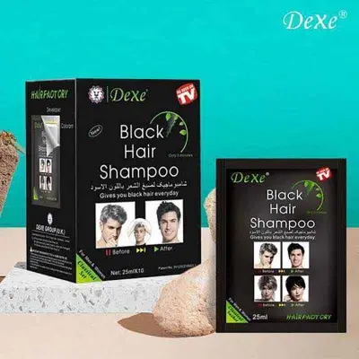 Picture of 10PCS DEXE Black Hair Dye Shampoo Permanent Instant 5-Min Hair Color Dye Natural neew