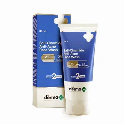 Picture of The Derma Co Sali-Cinamide Anti-Acne Face Wash with 2% Salicylic Acid & 2% Niacinamide - 80ml new