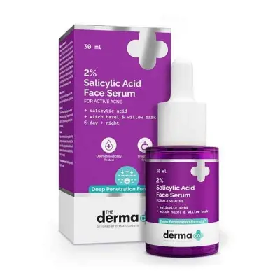 Picture of The Derma Co 2% Salicylic Acid Face Serum for Acne & Acne Marks-30 ml(packaging may vary) new