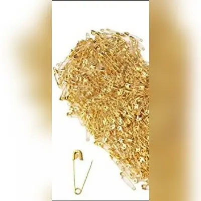 Picture of Safety Pin (Golden-mini size /18mm) - 24 Pieces or 2 Dozens