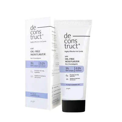 Picture of Deconstruct Oil-Free Moisturizer For Oily Skin | 3% NMF Complex + 0.2% Panthenol | Lightweight Gel Moisturizer | For Oily to Combination Skin | 50gm new