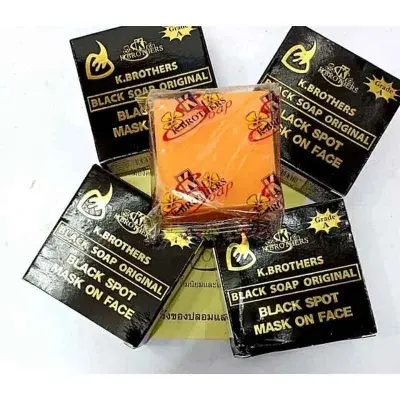Picture of K.Brothers Black Bar Soap - 50gm (Thailand) neew