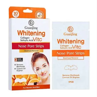 Picture of Guanjing Vitamin C Salicylic acid Deep Cleansing Nose Strips Pore Strips For Blackhead Removal Peel Off Mask neew