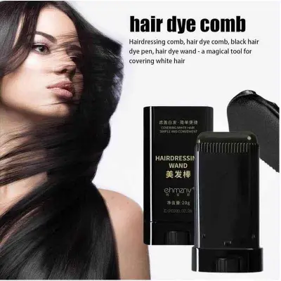 Picture of Hair Color Stick for White Hair Coverage | Natural Black Hairdressing Wand | Waterproof and Sweat-Proof Hair Dye Comb for Gray Hair Coverage (20 Gram) 2026