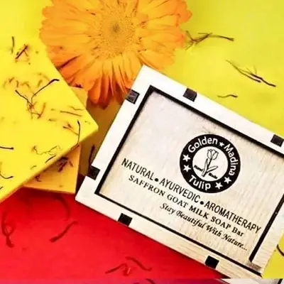 Picture of Premium Saffron Goat Milk Soap 100g NEW