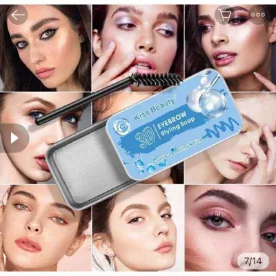 Picture of KISS BEAUTY EYEBROW SOAP WAX WITH BRUSH WATERPROOF EYEBROW STYLING SOAP new