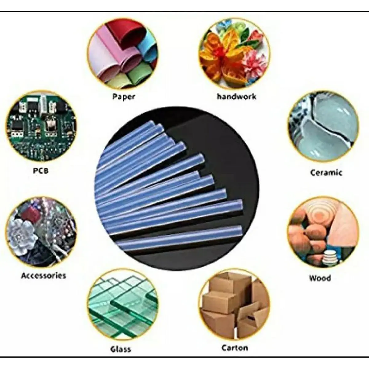 Picture of Mini Size Glue Gun Sticks for 20 Watts - 5 Pcs