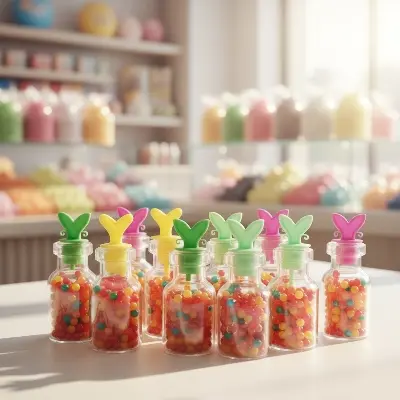 Picture of Magic or Jelly Balls with Bottles - 10 Bottles (Multicolor)