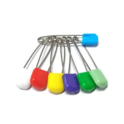 Picture of Hijab Safety Pin Bulk Pack - 10 Pieces Islamic Headscarf Holding Clips for Women Hair Accessories