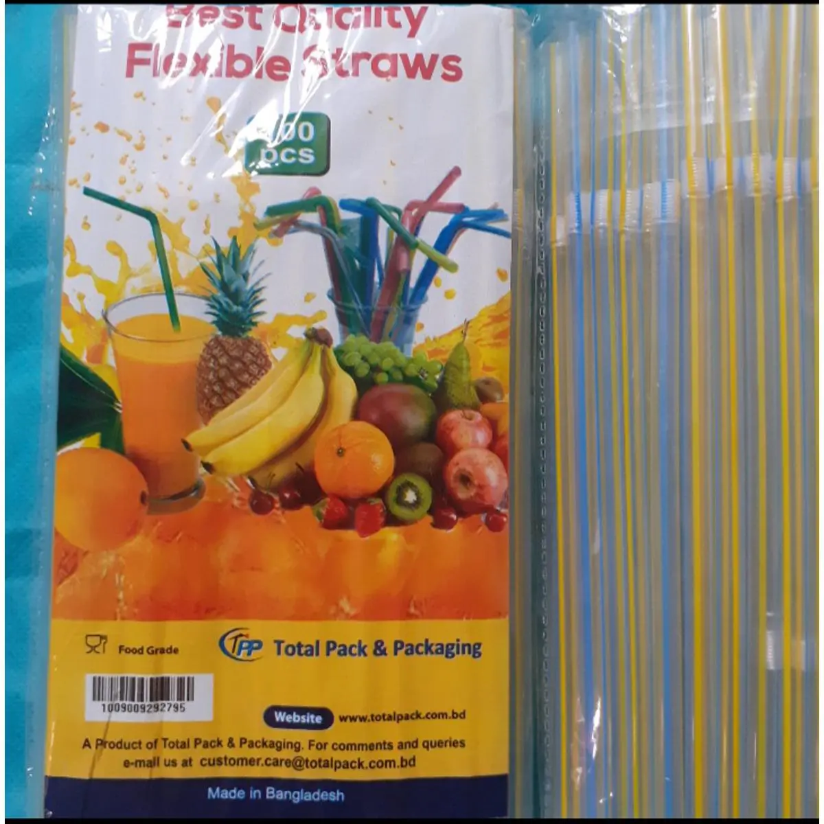 Picture of Plustic Drinking Straws or Pipes (100 Pcs)