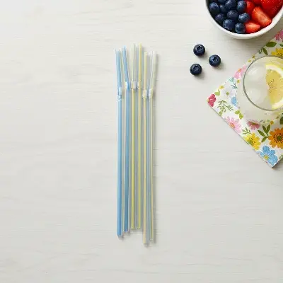 Picture of Plustic Drinking Straws or Pipes (10 Pcs)