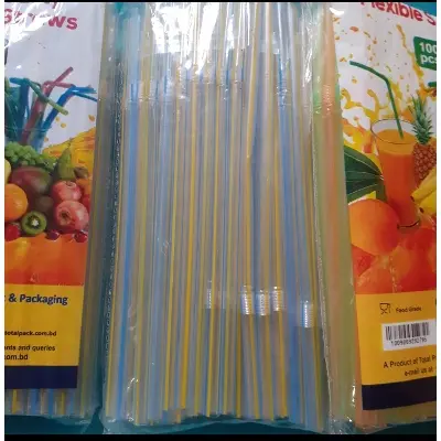 Picture of Plustic Drinking Straws or Pipes (50 Pcs)