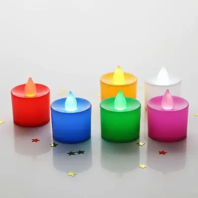 Picture of Dancing Tea Candles for Parties or Occasions (6 Pieces) - Candle