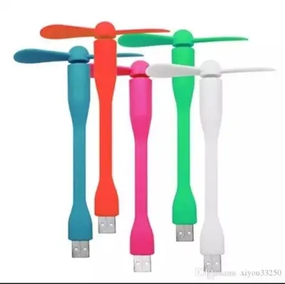 Picture of Mini Size USB Portable Fan (1 Piece) by connecting Laptop or Mobile or USB Charger