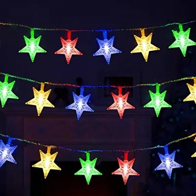 Picture of Star Shaped Long Decorating Led Fairy Light for Night or Dark