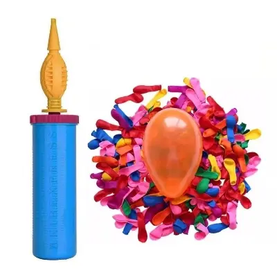 Picture of Balloon Pumper with 100 Pieces mini size Balloons free