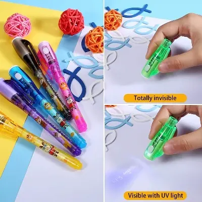 Picture of 3 In 1 Invisible Magic Pen (5 Pieces) - Pen