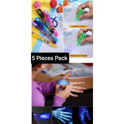 Picture of 3 In 1 Invisible Magic Pen (5 Pieces) - Pen