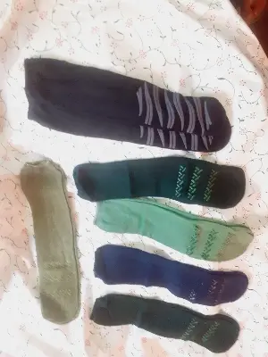 Picture of 3 Pair Anti Slip Grip Non Skid Crew Cotton Socks (3 Pair)