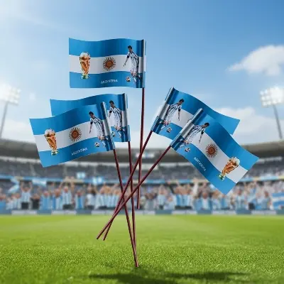 Picture of 5 Pieces Argentina National Flag (17cmx10 cm)  for Decoration