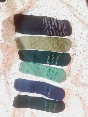 Picture of 12 Pair or 1 Dozen Anti Slip Grip Non Skid Crew Cotton Socks ( 12 Pair)