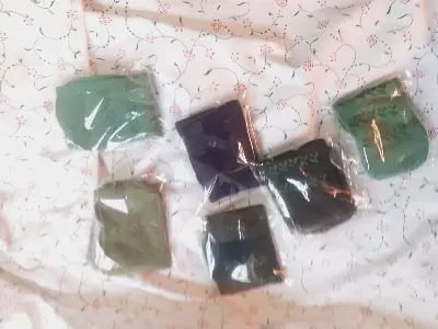 Picture of 12 Pair or 1 Dozen Anti Slip Grip Non Skid Crew Cotton Socks ( 12 Pair)