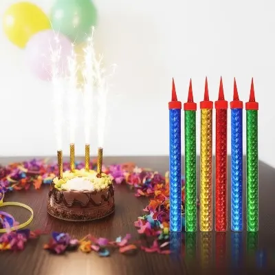 Picture of Happy Birthday Sparking Glitter Candles ( 6 Pieces )