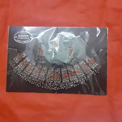 Picture of 3 in 1 Necklace with Earrings and Tikli Set