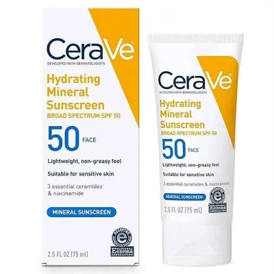Picture of CeraVe 100% Mineral Sunscreen SPF 50 (USA) new eid