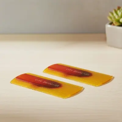 Picture of 2 Pieces Plastic Designer Anti Lice Hair Comb (2 Pieces)