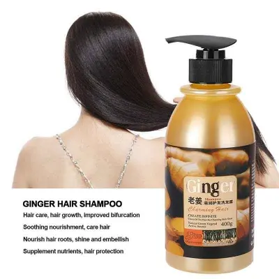 Picture of BIOAQUA Ginger Shampoo for Hair Fall Solution- 400gm