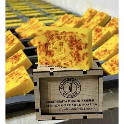 Picture of Premium Saffron Goat Milk Soap 100g new