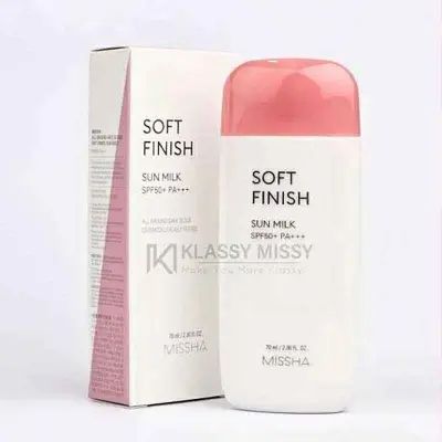Picture of Missha All Around Safe Block Soft Finish Sun Milk SPF50+ Or PA+++ new