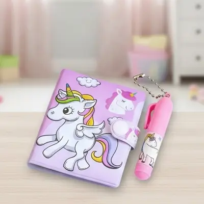 Picture of Mini Unicorn Pocket Diary with Pen - 1 Piece