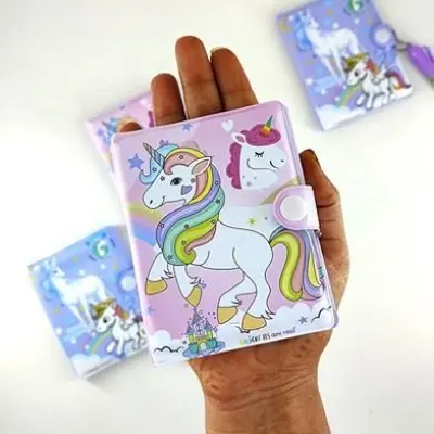 Picture of Mini Unicorn Pocket Diary with Pen - 1 Piece