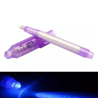 Picture of invisible ink Magic pen with uv torch light for secret message - 1 Piece
