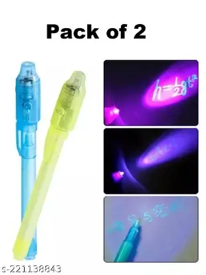 Picture of invisible ink Magic pen with uv torch light for secret message - 1 Piece