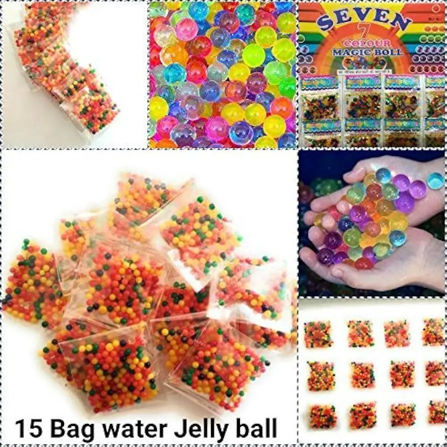 Picture of 15 Packets Multicolor Magic Balls or orbeez ( 1500 Pieces)