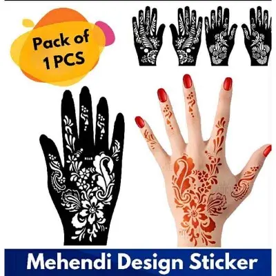 Picture of Mehedi Design Sticker for Girls, Womens & Kids - (Pack of 01 Pcs) new