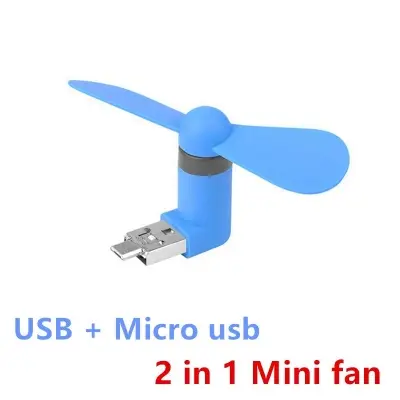 Picture of 2 in 1 micro usb mini fan 1 piece