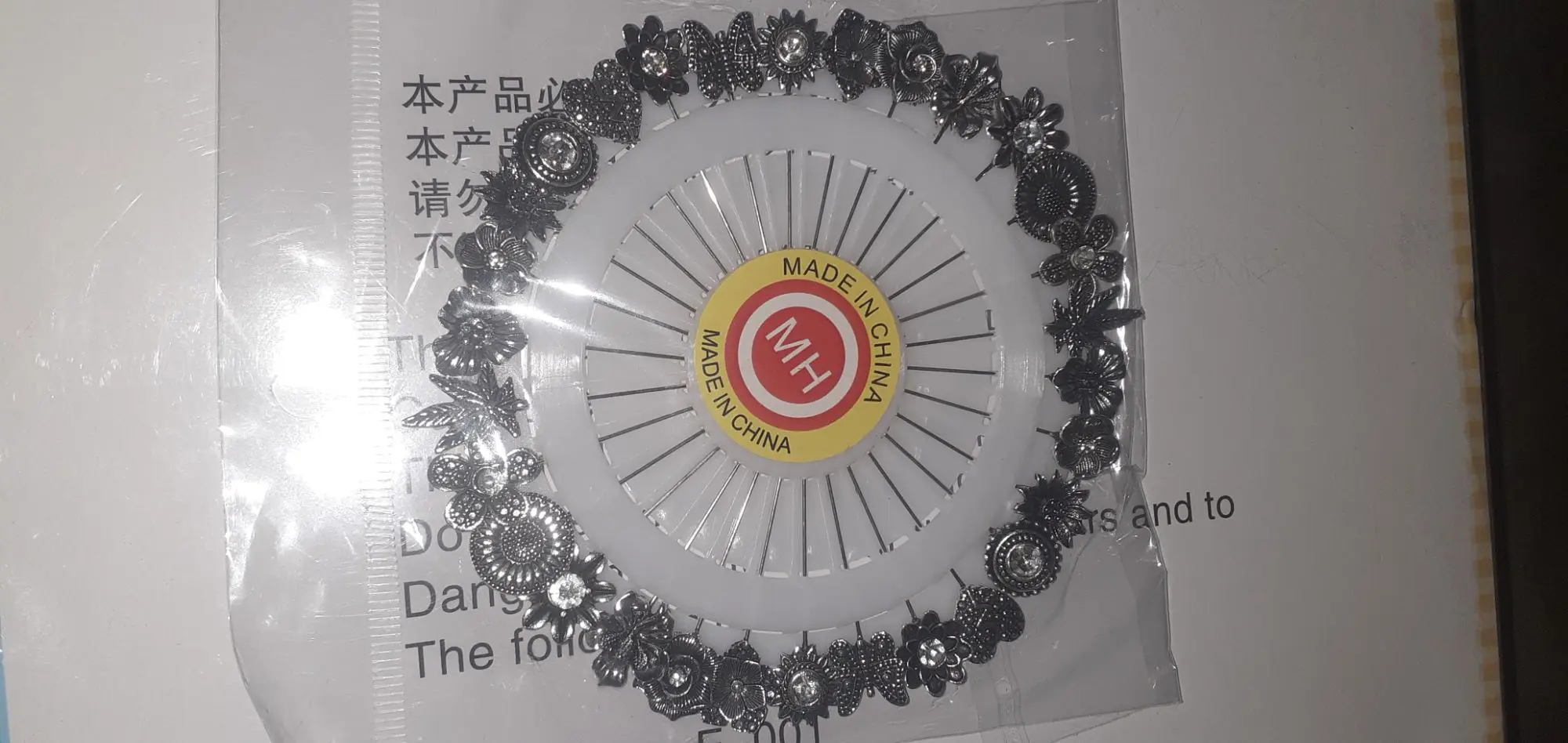 Picture of 1 wheel or 30 pieces antic metal hijab pins or broonches