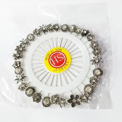 Picture of 5 pieces antic metal hijab pins or broonches