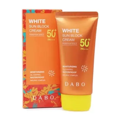 Picture of Dabo White Sun Block Power Sun Shield 50+ Moisturizing Sun Cream Gor Men & Women - 50 ML 2025