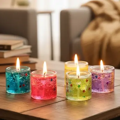 Picture of 6 Pieces in 1 box Mini 1 inch Jelly candles