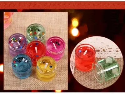 Picture of 6 Pieces in 1 box Mini 1 inch Jelly candles